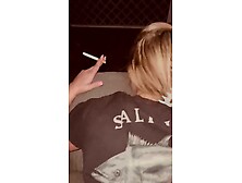 Step dad caught me smokin' and said me this guy wouldn’t tell if this guy could bang me