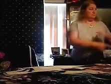 The hidden webcam in the bedroom catches my wife topless