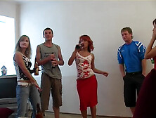 Marina & Sneila & Xandy in college student 18+ fucking with two lusty hotties