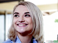 Pale blonde Stevie Grey absolutely loves hardcore pounding