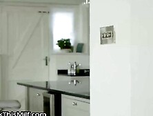 Hot MILF Rebecca Moore Fucks Her Stepson In The Kitchen