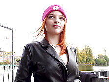 GERMAN SCOUT - Loud First Anal Sex at Pickup Casting with Skinny Redhead Teen Foxy Icegram