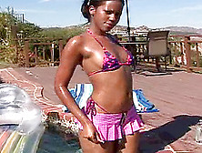 Reno fuck oiled ebony Donna in her pussy