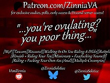 [M4F] Pounding Your Feral,  Ovulating Cunt [Oral job][Missionary][Riding/Cowgirl][Buttplug][Multiple Creampies]