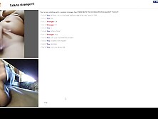 chunky girl rubs one out on omegle