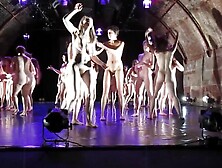 Group Of Women Dance Naked On Stage