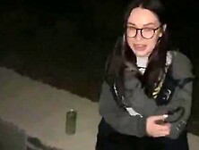 Nerdy sexy gets screwed inside the park