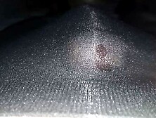 Hubby Masturbation in a Pantyhose and Spunk in Socks