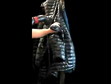 Large vacuum with Girlfriend's Ebony Ghost Whisperer Down Jacket