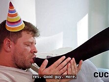 CUCK4K.  Kiss my foot and lick my cunt