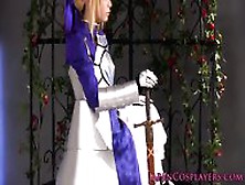 Cosplay Fsn Saber Enjoys Creampie