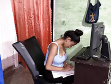 I fuck the cunt of the fine secretary with monstrous titties full of breast milk