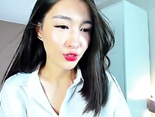 Naughty Asian Milf Julia Solo Masturbation Close Up