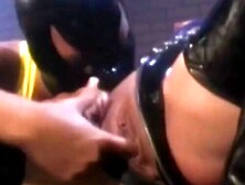 Extreme fingering and rimming of the pussy by hotties in latex suits