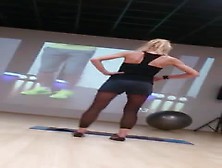 Candid Gym In Nylon Leggings