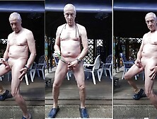 Exhibitionist Grandpa Daddy Analtoy Outdoor Cumshot Sexshow 2