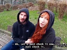 HUNT4K.  Don't cum inside my taut cunt?.  Hawt sex with Lilly Mays