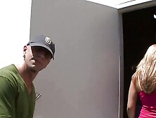 Teen girl Evelyn Hughes takes deep actions with big cock