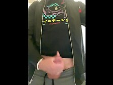 JockDad87 Shoots His Sperm in the Public Restroom