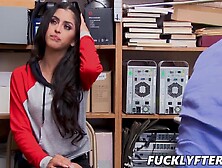 Beautiful brunette, Sophia Leone is a shoplifter who gets fucked every time she gets caught