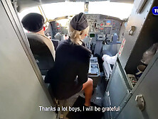 Newbee Flight Attendant have to Please both Pilots Right in the Cockpit