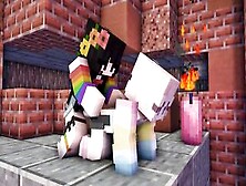 Dark Basements Of Minecraft School | Fake-Cock Femboy | Porn Into Minecraft