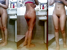 Hot Desi Indian Couple In Bathroom Indian Desi Housewife Bathing Sex Pussy