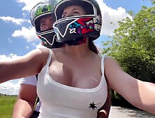 My stepmother picks me up after school out of a brassiere