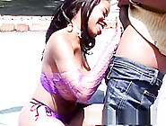 Best pornstar Vanessa Blue in hottest outdoor,  black and ebony adult clip