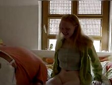 Stunninn 18YO Redhead likes older men and her 59YO lover delivers