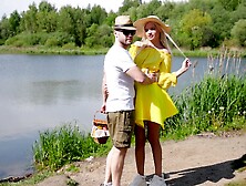 Outdoor dicking in a park with a blonde babe - Novella Night