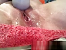 Extreme wet Granny in self recorded Video