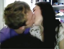 girl makes-out with her bf and has some solo pleasure