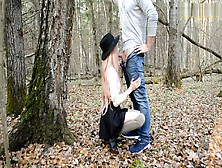 The Cute Girl In Stockings Got Lost In The Forest And Was Fucked