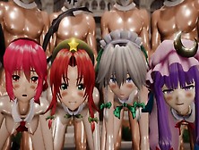 Mmd Sex Touhou Koakuma Hong Sakuya Patchouli - Ghost Dance Orgy