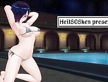 3D Anime (FFM) "Vulgar pool party"