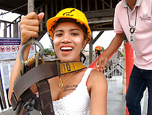 Ziplining and arousing love making at home after