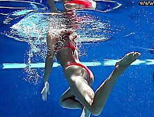 Blonde Beauty With A Perfect Ass Goes Swimming Naked