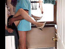 Cougar whore surrenders to neighbor husband