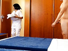 Penis Flash! I surprise the cleaning skank from the hotel room service and she gives me a oral sex