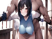 Naughty gal gets hooked up with an Asian anime police woman for some steamy action!