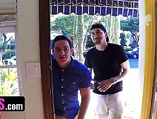 Bffs - Two Cute Girls Sydney Cole and Moriah Tyler Receive Naughty Gifts in Boxes From Kinky Dudes