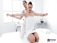 Vivid Alexis Crystal and Alya Stark - on the table movie - Massage Rooms