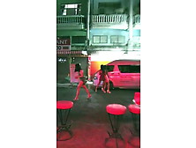 Streetwalking Ladyboys Working In Pattaya