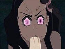 Demon Slayer: Nezuko Deep Blowjob (Hentai)