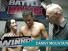 Hottie big titted dark hair Isis fucking with the battle bang champion