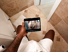 Ebony with short hair wants the BBC of her stepbrother