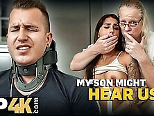 DADDY4K.  Fuck me until he catches us!