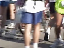 Sexy spandex shorts on the real sporty amateur girl 03zs