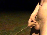 Skinny Teen Pissing With His Flaccid Cock In Public